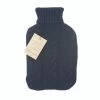 Aroma Home Navy Chunky Knit Hot Water Bottle