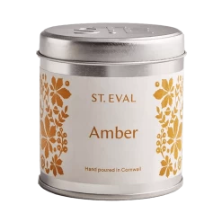 St Eval Folk Amber Tin Candle