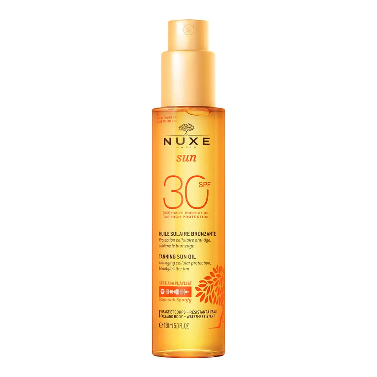 NUXE Sun Tanning Oil Face And Body SPF30