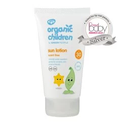 Green People Organic Scent Free Children Sun Lotion SPF30