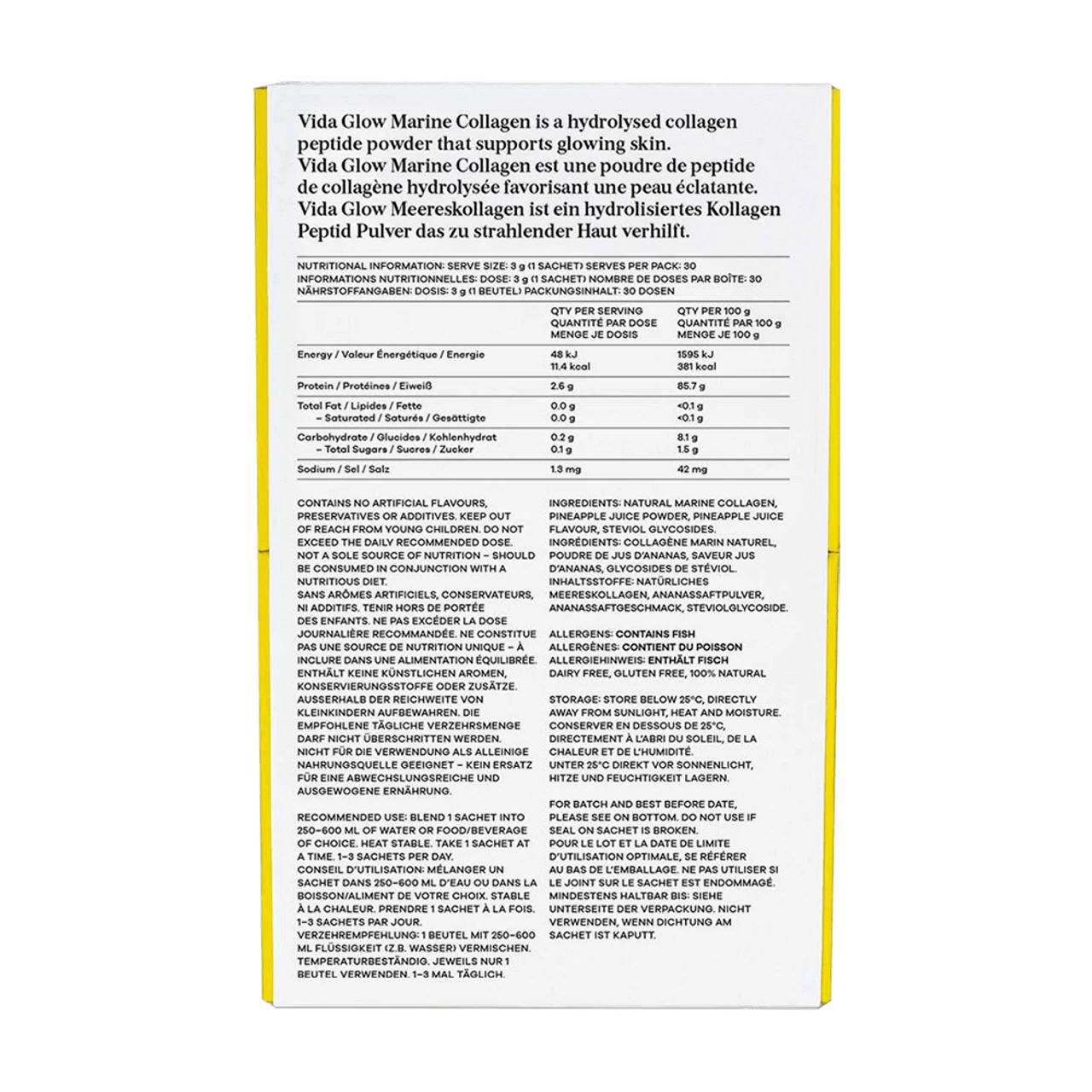 Vida Glow Pineapple Marine Collagen - Image 2