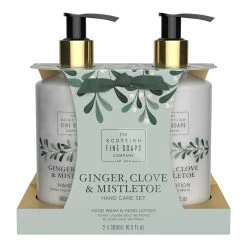 Scottish Fine Soaps Ginger, Clove & Mistletoe Hand Care Set