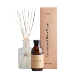 St Eval Cucumber & Black Pepper Diffuser Set