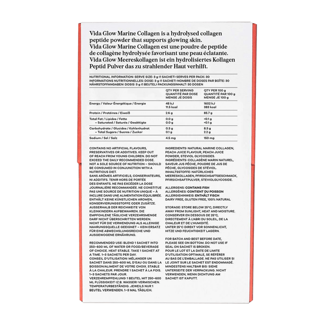 Vida Glow Peach Marine Collagen - Image 2