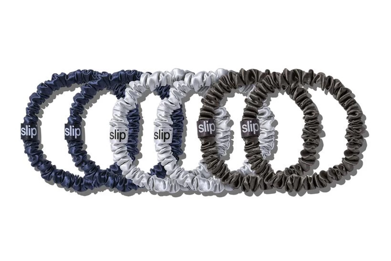 Slip Pure Silk Skinny Midnight Scrunchies - Image 2
