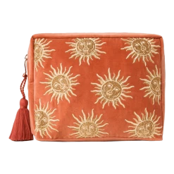 Elizabeth Scarlett Sun Goddess Rust Wash Bag