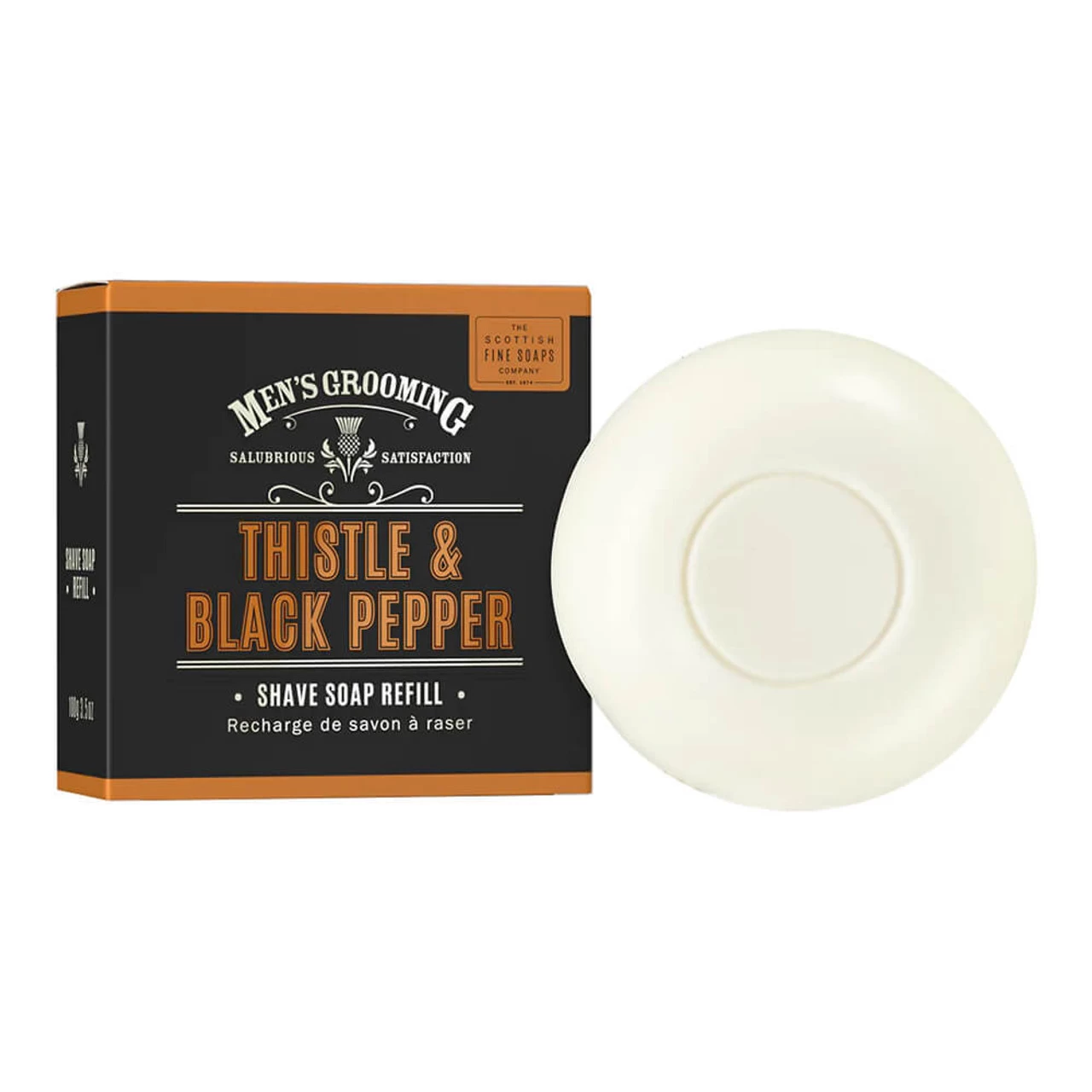 Scottish Fine Soaps Thistle & Black Pepper Shave Soap & Bowl Set - Image 2
