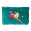 Elizabeth Scarlett Parrot Mini Pouch Teal